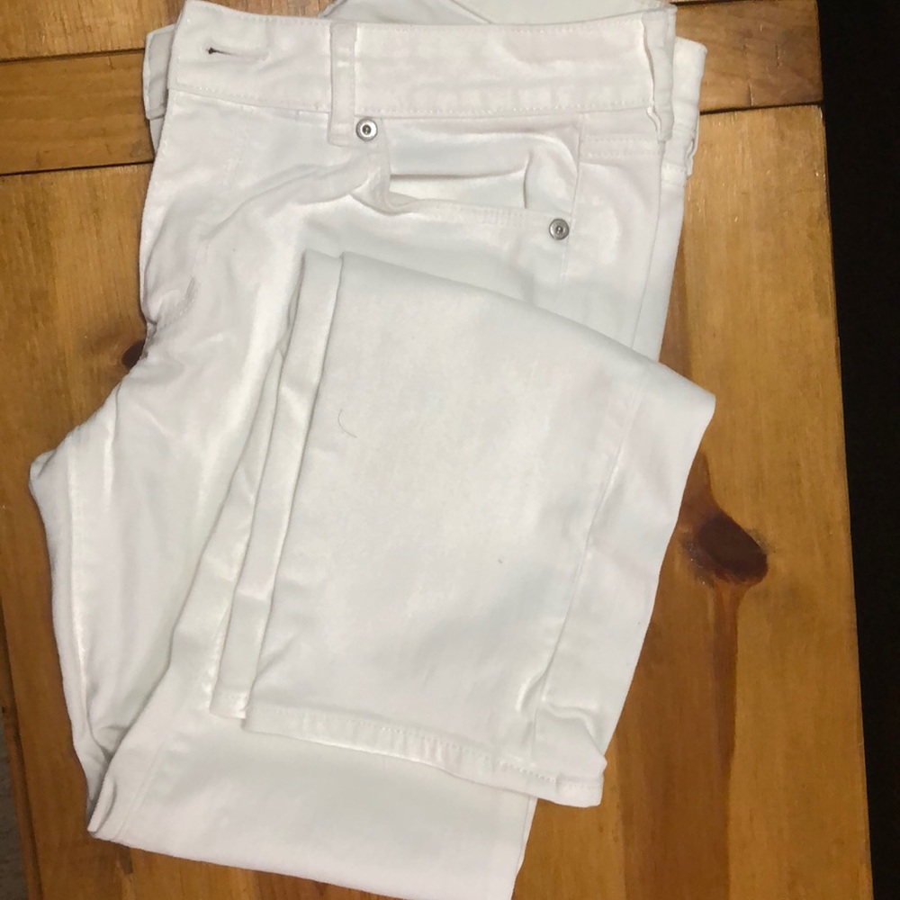 LOFT Ann Taylor White Jeans